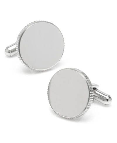 Shop Ox & Bull Trading Co. Ox Bull & Trading Co Coin Edge Cufflinks In Silver