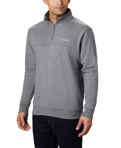 Columbia Men's Hart Mountain Ii Quarter-zip Fleece Sweatshirt In Charcoal Heather