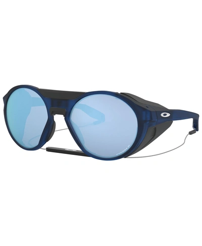 Shop Oakley Polarized Sunglasses, Oo9440 56 Clifden In Matte Translucent Blue/prizm Deep Ho Pol