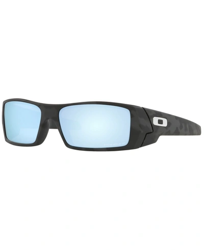 Shop Oakley Men's Gascan Polarized Sunglasses, Oo9014 60 In Matte Black Camo/prizm Deep Water Polari