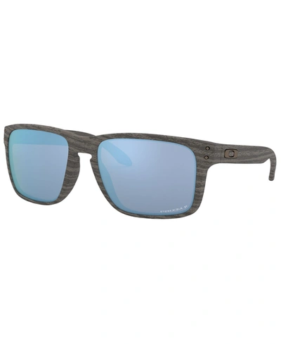 Shop Oakley Polarized Sunglasses, Oo9417 59 Holbrook Xl In Woodgrain/prizm Deep Ho Polarized