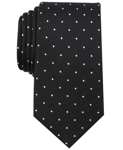 Shop Bar Iii Men's Frye Dot Skinny Tie, Created For Macy's In Black