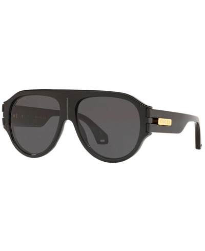 Shop Gucci Men's Sunglasses, Gg0665s 58 In Grey