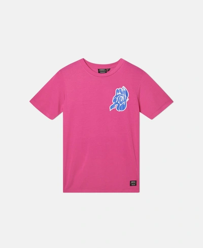 Shop Wesc Men's Max Low Key T-shirt In Pink Glo