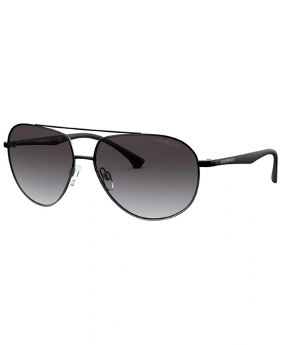 Shop Emporio Armani Men's Sunglasses, Ea2096 60 In Matte Black Gunmetal