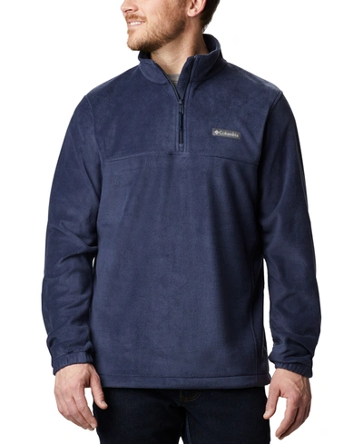 Shop Columbia Men's Steens Mountain Quarter Zip Fleece Jacket In Collegiate Navy/scout Blue