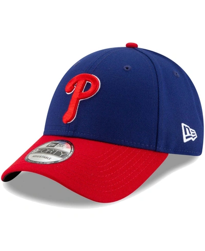 Shop New Era Men's Royal, Red Philadelphia Phillies Alternate The League 9forty Adjustable Hat In Royal/red