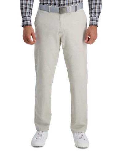 Shop Haggar Men's Classic-fit Soft Chino Dress Pants In String