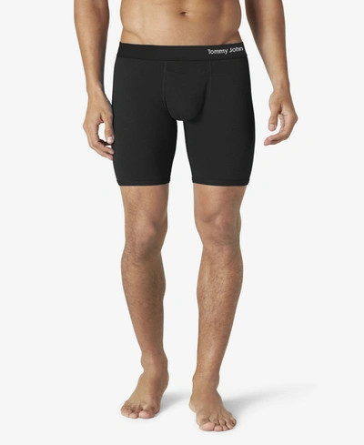 Shop Tommy John Cool Cotton 8" Boxer Brief In Black