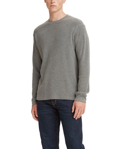 Levi's Men's Waffle Knit Thermal Long Sleeve T-shirt In Chisel Gray |  ModeSens