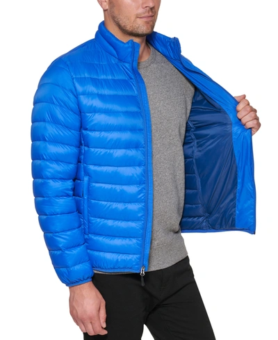 Shop Club Room Men's Down Packable Quilted Puffer Jacket, Created For Macy's In Blue