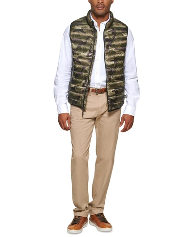 Shop Club Room Men's Down Packable Vest, Created For Macy's In Camouflage