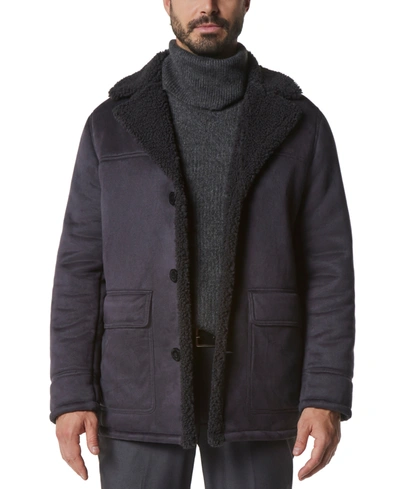 Shop Marc New York Men's Jarvis Faux Shearling Jacket In Charcoal