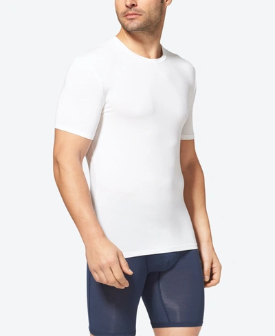 Shop Tommy John Men's Second Skin Crew Neck Undershirt In White