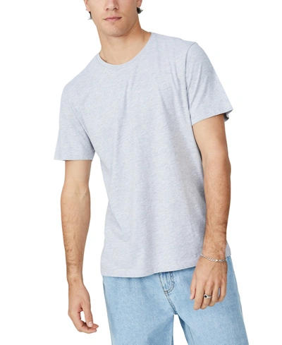 Shop Cotton On Men's Organic Crewneck T-shirt In Light Gray Marle