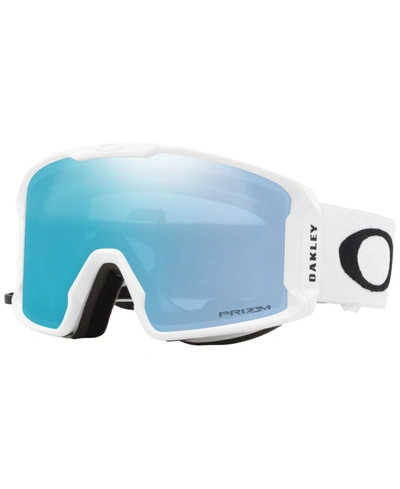 Shop Oakley Men's Line Miner Snow Goggles, Oo7070 In White