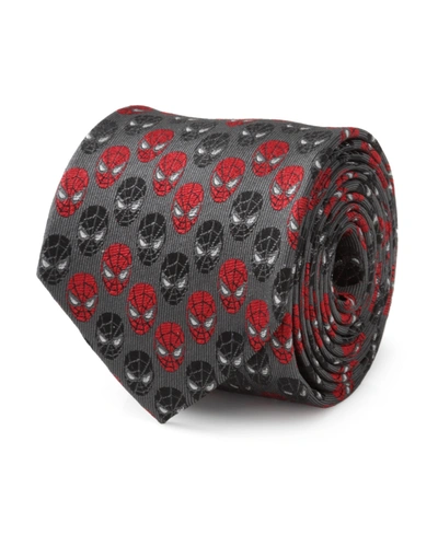 Shop Marvel Men's Spider-man Chevron Tie In Gray