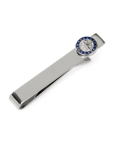 Shop Cufflinks, Inc Men's Compass Tie Bar In Silver-tone