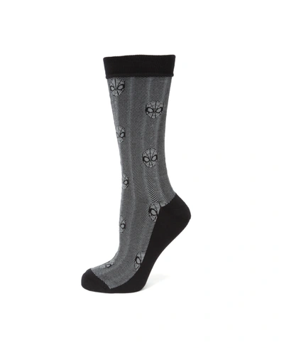 Shop Marvel Men's Spider-man Herringbone Sock In Gray