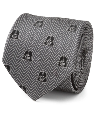 Shop Star Wars Men's Darth Vader Herringbone Tie In Gray