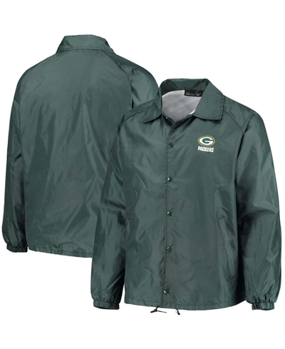 Shop Dunbrooke Men's Green Green Bay Packers Coaches Classic Raglan Full-snap Windbreaker Jacket