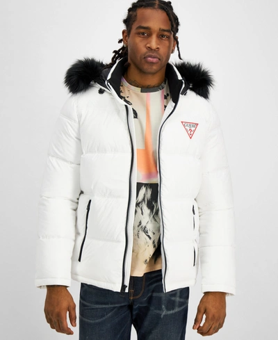 Puffer with fur hood mens sale