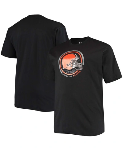 Fanatics Men's Big And Tall Black Cleveland Browns Color Pop T-shirt In Black