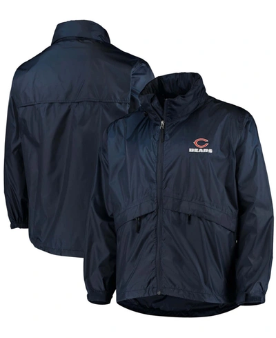 Dunbrooke Men's Navy Chicago Bears Sportsman Waterproof Packable Full-zip Jacket In Navy