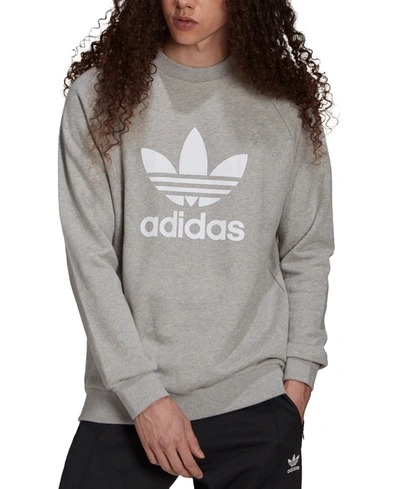 Shop Adidas Originals Adidas Men's Originals Trefoil Sweatshirt In Mgh