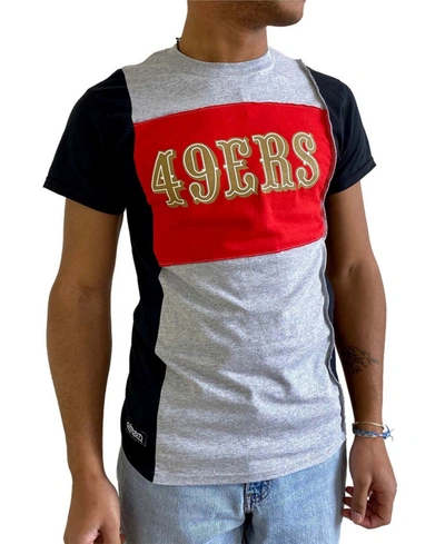 Shop Refried Apparel Men's Heathered Gray San Francisco 49ers Split T-shirt In Heather Gray
