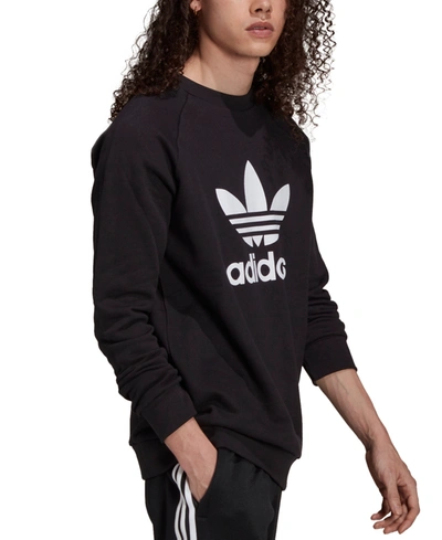Shop Adidas Originals Adidas Men's Originals Trefoil Sweatshirt In Black