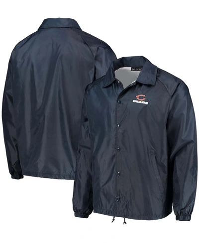 Dunbrooke Men's Navy Chicago Bears Coaches Classic Raglan Full-snap Windbreaker Jacket In Navy