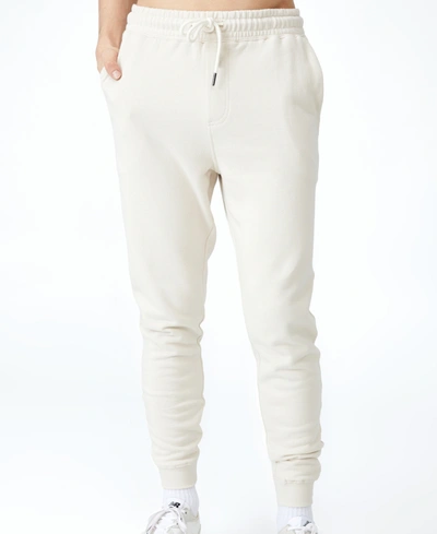 Shop Cotton On Men's Trippy Slim Trackie Pants In Ecru