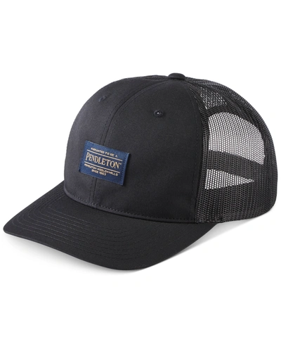 Shop Pendleton Men's Logo Trucker Hat In Black