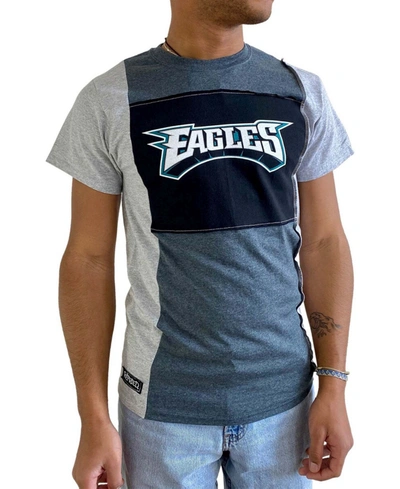 Shop Refried Apparel Men's Heathered Charcoal Philadelphia Eagles Split T-shirt In Heather Gray