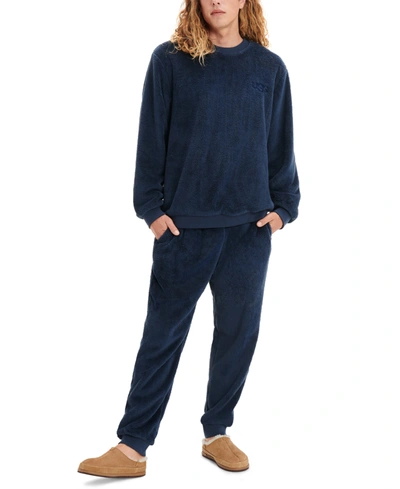 Shop Ugg Men's Coby Pullover Crewneck Sweatshirt In Twilight