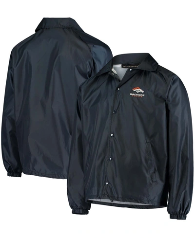 Shop Dunbrooke Men's Navy Denver Broncos Coaches Classic Raglan Full-snap Windbreaker Jacket