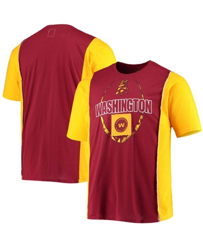 Shop Refried Apparel Men's Burgundy Washington Football Team Split T-shirt