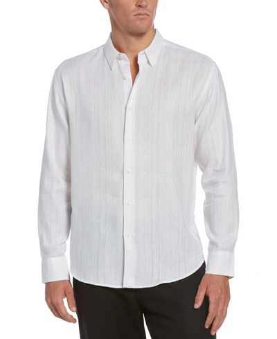 Shop Cubavera Men's Textured Dobby Shirt In White