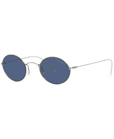 Shop Giorgio Armani Men's Sunglasses, Ar6115t 48 In Gray