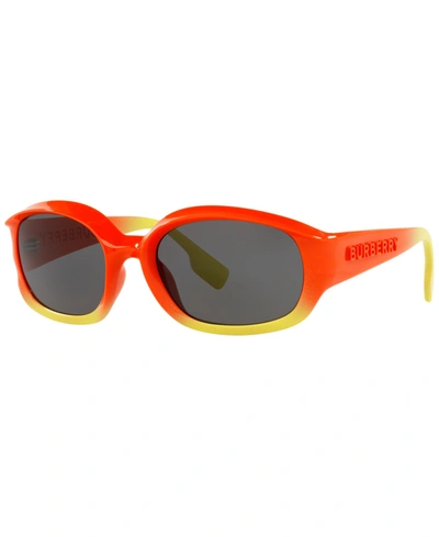 Shop Burberry Men's Milton Sunglasses, Be4338 56 In Orange