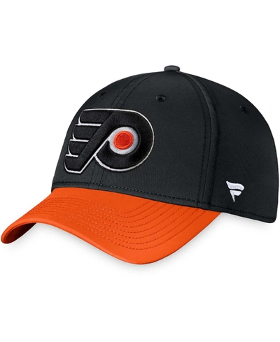 Shop Fanatics Men's Black Philadelphia Flyers Core Primary Logo Flex Hat