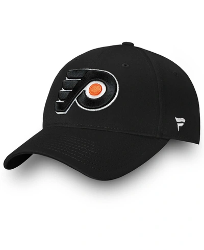 Fanatics Men's Black Philadelphia Flyers Core Adjustable Hat In Black