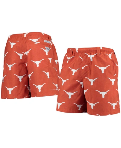 Shop Columbia Men's Texas Orange Texas Longhorns Pfg Backcast Ii Omni-shade Hybrid Shorts