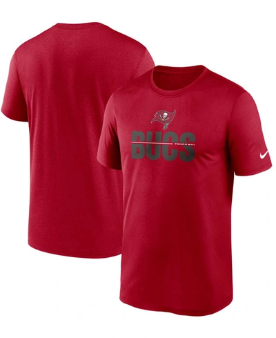Shop Nike Men's Big And Tall Red Tampa Bay Buccaneers Legend Microtype Performance T-shirt