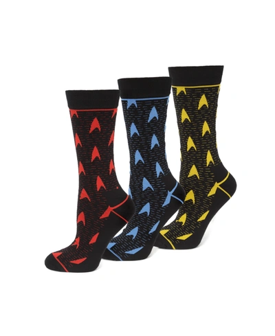 Shop Star Trek Men's Sock Gift Set, Pack Of 3 In Black