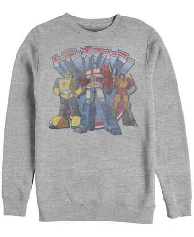 Shop Fifth Sun Men's Transformers Generations Kannji Fleece Sweatshirt In Athletic Heather