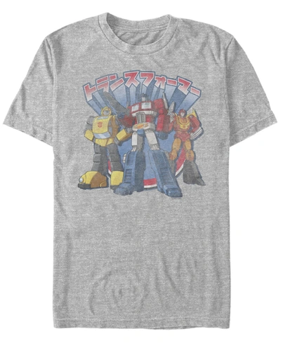Shop Fifth Sun Men's Transformers Generations Kannji Short Sleeve T-shirt In Athletic Heather