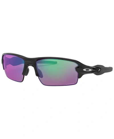Shop Oakley Men's Low Bridge Fit Sunglasses, Oo9271 Flak 2.0 61 In Black