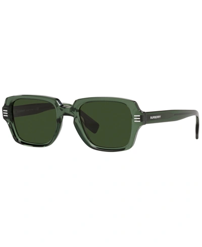 Shop Burberry Men's Sunglasses, Be4349 In Green